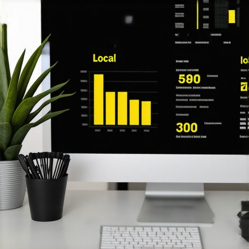 A person analyzing local SEO data for Chicago on a computer screen