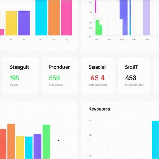 Screenshot showing local SEO management tools with analytics and rankings.