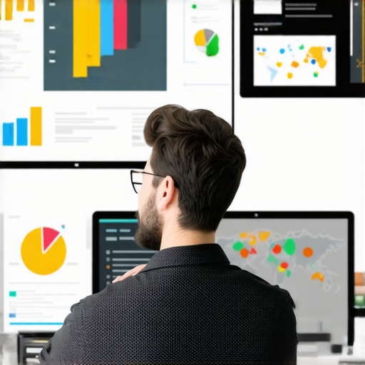 A marketer reviewing data and charts related to Chicago's local SEO and Maps optimization.
