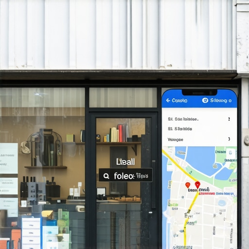 Chicago storefront integrated with Google Maps for SEO illustration.