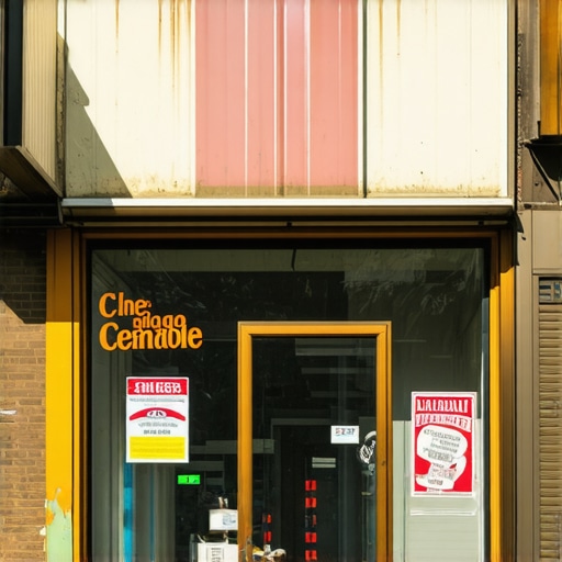 Vibrant storefront of a Chicago shop on a busy street, representing local SEO effort.