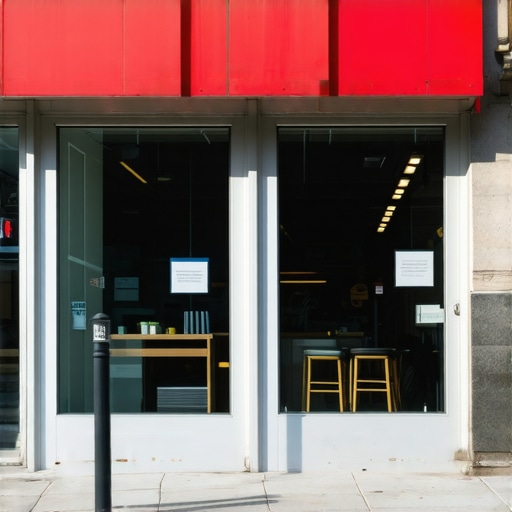 Vibrant Chicago storefront with illuminated signage during daytime