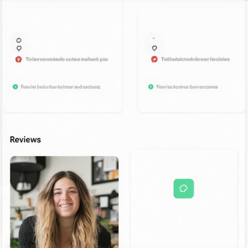 Google My Business dashboard showing analytics and reviews for local SEO