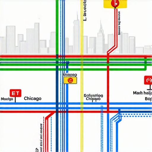 Diagram illustrating how local map signals influence Chicago business rankings.