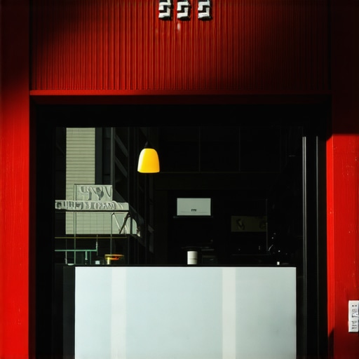 Brightly lit Chicago storefront with colorful signage inviting customers